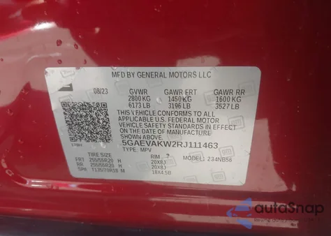 2024 Buick Enclave Essence Awd from USA, damaged, VIN 5GAEVAKW2RJ111463